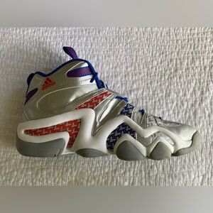 EUC Adidas Crazy 8 KB8 ‘John Wall' Sneakers (G98293) Silver/Blue Size 12